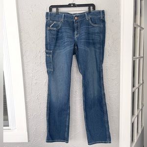 Ariat Rebar Mid Rise Straight Jeans 33 Regular